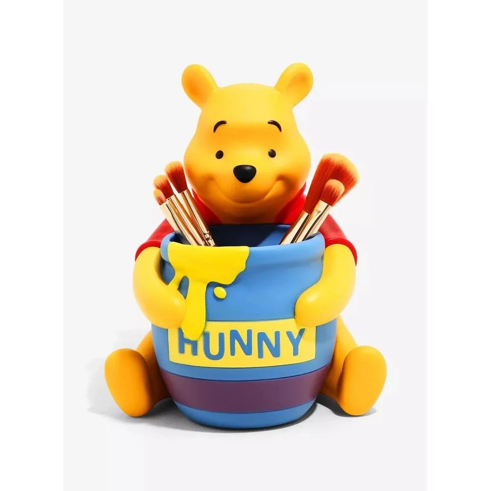 RARE Loungefly Boxlunch Disney Winnie Pooh 5 Makeup Brush Gift Set Holder NEW